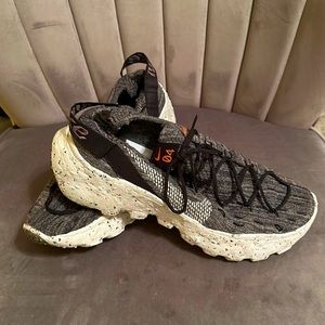 Mens 9.5 04 Shoes 👟 Grey Black Multi Flecked Heal